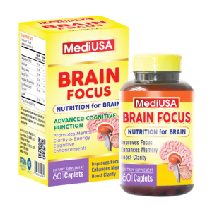 Brain Focus MediUSA giúp cải thiện trí nhớ 60 viên