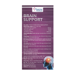 Brain Support Pharma World hỗ trợ sức khỏe cho não 60 viên
