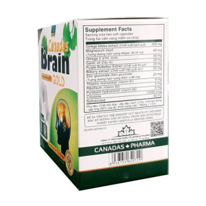 Canadas Brain Gold hỗ trợ tăng tuần hoàn não 100 viên