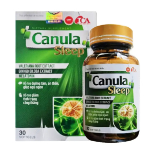 Canula Sleep hỗ trợ dưỡng tâm an thần, giúp ngủ ngon giấc 30 viên
