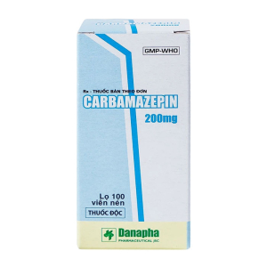 Carbamazepin 200mg Danapha điều trị bệnh động kinh, giảm đau dây thần kinh 100 viên
