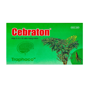 Cebraton Traphaco bổ khí huyết, hoạt huyết dưỡng não 50 viên