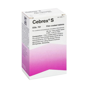 Cebrex S 80mg Dr. Willmar Schwabe điều trị rối loạn chức năng não 120 viên