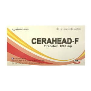 Cerahead-F 1200mg Davipharm điều trị chóng mặt, suy giảm trí nhớ 60 viên