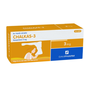 Chalkas 3mg Davipharm điều trị chứng mất ngủ 60 viên