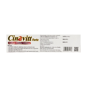 Cinavitt Forte Rostex Pharma USA hỗ trợ hoạt huyết dưỡng não 30 viên 
