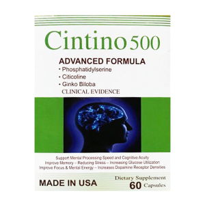 Cintino 500 USA Pharma tăng cường tuần hoàn não 60 viên