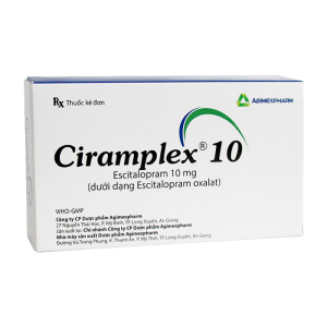 Ciramplex 10 Agimexpharm điều trị bệnh trầm cảm 28 viên