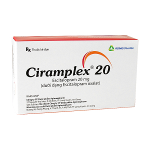 Ciramplex 20 Agimexpharm điều trị bệnh trầm cảm 28 viên