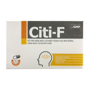 Citi-F hỗ trợ giảm nguy cơ hình thành cục máu đông 30 viên