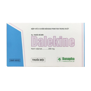 Dalekine 200mg Danapha điều trị động kinh 40 viên