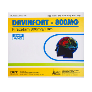 Davinfort 800mg/10ml Hataphar điều trị chứng chóng mặt (20 ống x 10ml)