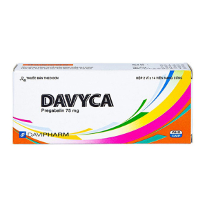 Davyca 75mg Davipharm điều trị rối loạn lo âu lan tỏa 28 viên