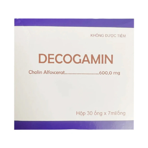 Decogamin 600mg Medisun dùng trong đột quỵ, sa sút trí tuệ 30 ống