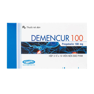 Demencur 100 DaviPharm điều trị đau thần kinh trung ương và ngoại vi 30 viên