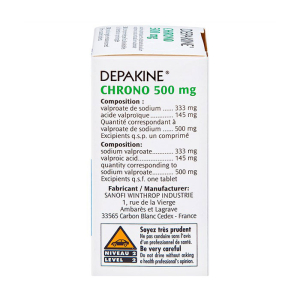 Depakine Chrono 500mg Sanofi điều trị động kinh 30 viên