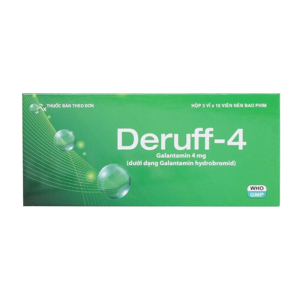 Deruff 4mg Davipharm điều trị chứng sa sút trí tuệ 30 viên