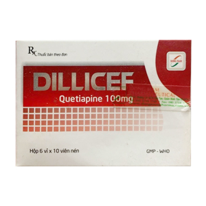 Dillicef 100mg Đông Nam điều trị tâm thần phân liệt, các cơn hưng cảm 60 viên