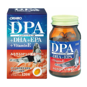 DPA DHA EPA Vitamin E Orihiro bổ sung DHA, giúp não phát triển 120 viên