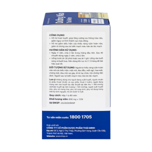 Dưỡng Não Thái Minh hỗ trợ hoạt huyết, tăng cường lưu thông máu não 80 viên