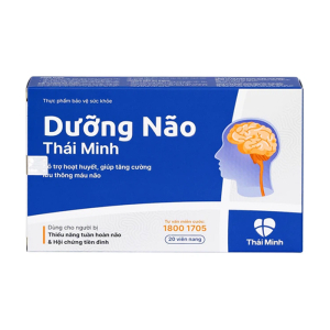 Dưỡng Não Thái Minh hỗ trợ hoạt huyết, tăng cường lưu thông máu não 20 viên