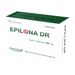 Epilona Dr 500mg Herabiopharm điều trị bệnh động kinh 30 viên