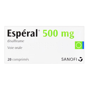 Esperal 500mg Sanofi điều trị nghiện rượu mãn tính 20 viên
