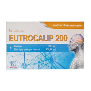 Eutrocalip 200mg Nadyphar điều trị bệnh tâm thần phân liệt 30 viên