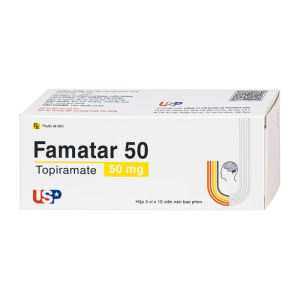 Famatar 50mg USP điều trị động kinh cục bộ, dự phòng đau nửa đầu 30 viên