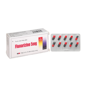 Flunarizine 5mg TV Pharm trị dự phòng đau nửa đầu 30 viên