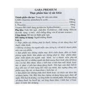 Gaba Premium hỗ trợ cải thiện giấc ngủ 120 viên