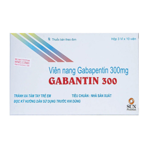 Gabantin 300 Sun Pharma điều trị đau thần kinh 30 viên