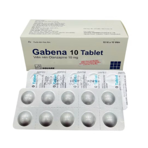Gabena 10mg Square điều trị tâm thần phân liệt 100 viên