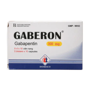 Gaberon 300mg Domesco hỗ trợ trị động kinh cục bộ 50 viên