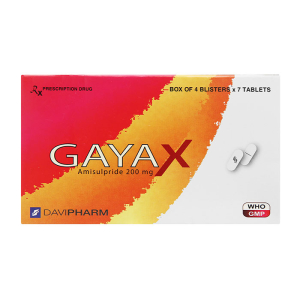 GayaX 200mg Davipharm điều trị tâm thần phân liệt 28 viên
