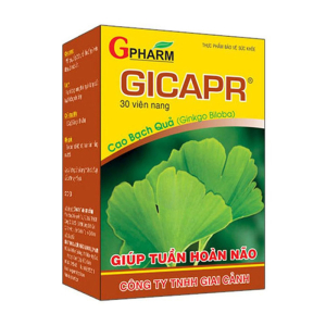 Gicapr Gpharm giúp tuần hoàn não 30 viên