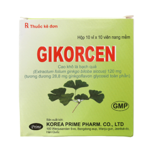 Gikorcen 120mg Prime điều trị rối loạn tuần hoàn ngoại biên 100 viên