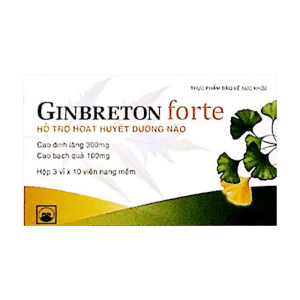 Ginbreton Forte Pymepharco hỗ trợ tuần hoàn não 30 viên