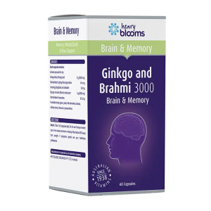 Ginkgo and Brahmi 3000 Henry Blooms hỗ trợ tăng cường trí não 60 viên Ginkgo and Brahmi 3000 Henry Blooms hỗ trợ tăng cường trí não 60 viên