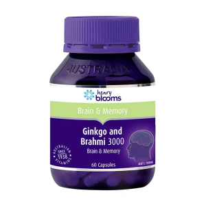 Ginkgo and Brahmi 3000 Henry Blooms hỗ trợ tăng cường trí não 60 viên Ginkgo and Brahmi 3000 Henry Blooms hỗ trợ tăng cường trí não 60 viên