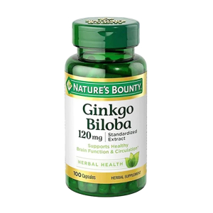 Ginkgo Biloba 120mg Nature's Bounty giúp bổ não, tăng cường trí nhớ 100 viên