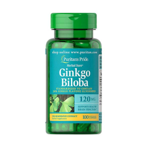 Ginkgo Biloba 120mg Puritans Pride giúp bổ não 100 viên