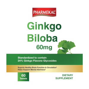 Ginkgo Biloba 60mg Pharmekal hỗ trợ tuần hoàn máu não 60 viên