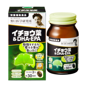 Ginkgo Leaf DHA EPA Noguchi hỗ trợ tăng tuần hoàn máu não 60 viên
