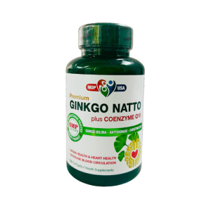 Ginkgo Natto Plus Coenzyme Q10 Mediphar hỗ trợ hoạt huyết, tăng cường lưu thông máu 120 viên