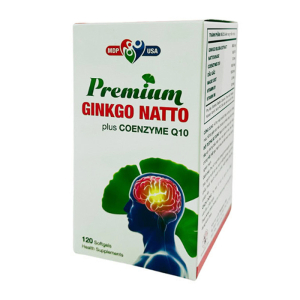 Ginkgo Natto Plus Coenzyme Q10 Mediphar hỗ trợ hoạt huyết, tăng cường lưu thông máu 120 viên