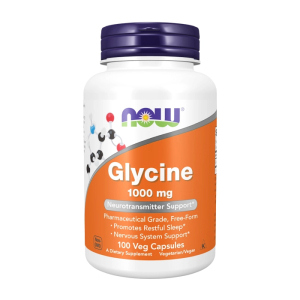 Glycine 100mg Now Foods hỗ trợ giấc ngủ ngon 100 viên  Glycine 100mg Now Foods hỗ trợ giấc ngủ ngon 100 viên