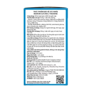 Glycine L-theanine Mamori hỗ trợ ngủ ngon 90 viên