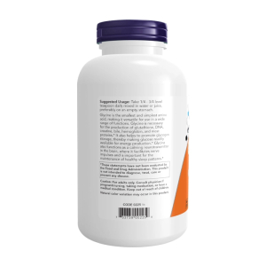 Glycine Pure Powder Now Foods giúp ngủ ngon 454g 