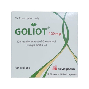 Goliot 120mg Slavia điều trị suy tuần hoàn não 120 viên